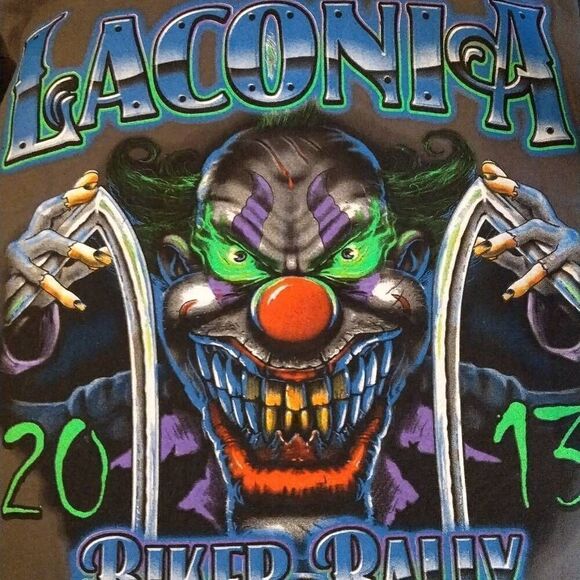 Vintage Laconia Biker Rally 2013 T-shirt Gildan Large - Picture 7 of 8